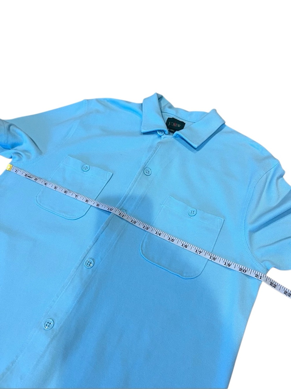 J.Crew Oarsman Polo Shirt Light Blue Size Medium Tall - Picture 12 of 16